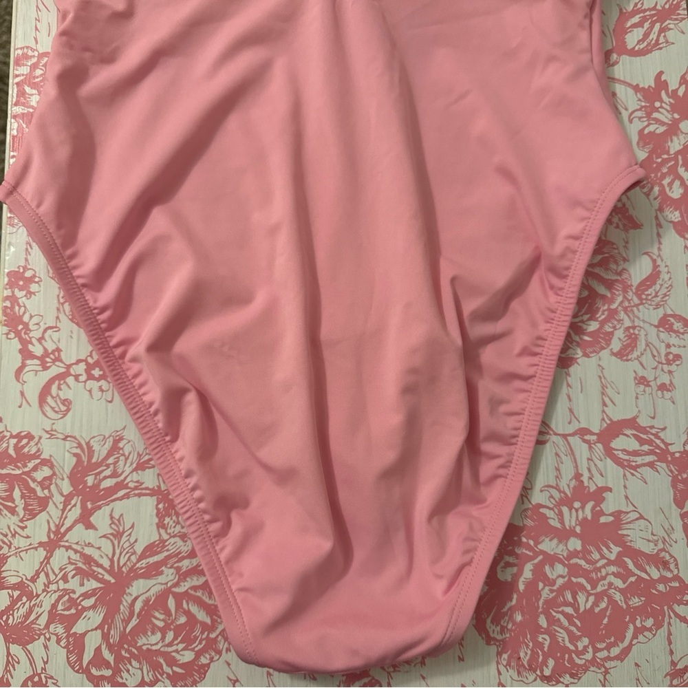 Lilly Pulitzer Steviekate One-Piece Swimsuit Conch Shell Pink Ruffle Sz 10 NWT - Picture 5 of 8